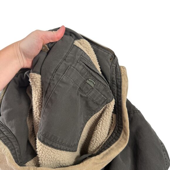 Saddlebred Chore Barn Coat Canvas Jacket Fleece Lined Corduroy Collar Mens XL - Picture 9 of 9